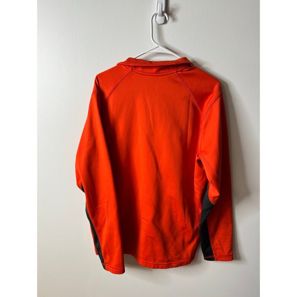Nike Therma-Fit Quarter Zip Orange Large Athletic Fleece Thermal - Picture 2 of 3
